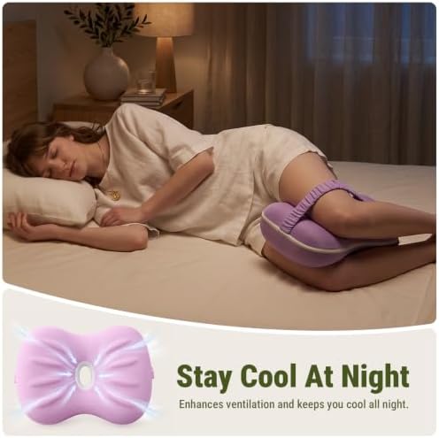 Knee Pillow for Side Sleepers, Between Leg Pillow for Side Sleeping, Cooling - Image 6