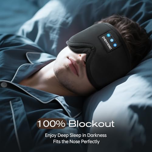 Sleep Mask with Bluetooth Headphones, Sleeping Headphones - Image 3