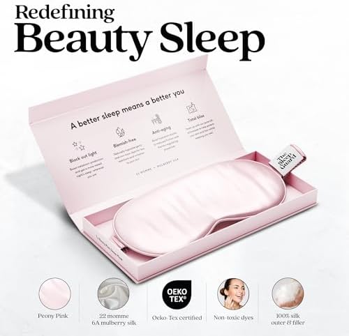 TheSleepGuard Pure Silk Sleep Mask Light Blocking Travel Essentials. Eye Masks - Image 2