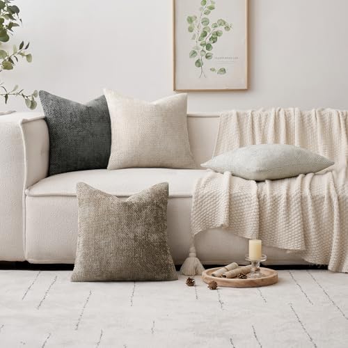 MIULEE Decorative Lumbar Throw Pillow Covers 12x20 Inch Dark Gray 2 Pack - Image 2