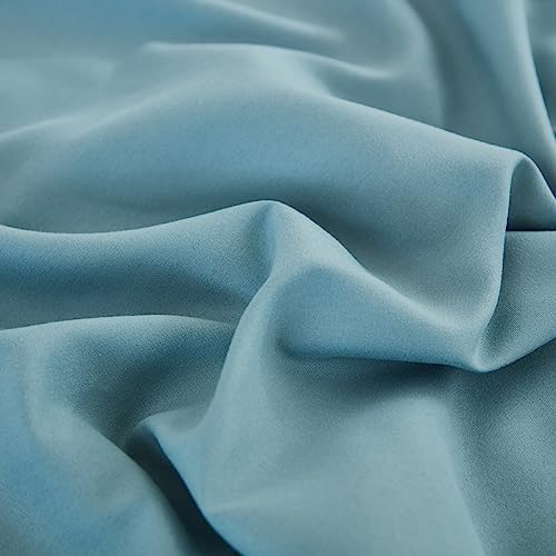 Dusty Blue Body Pillow Cover 20x54inches Long Pillowcase Ruffled Fringe Decor - Image 4
