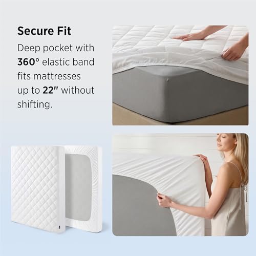 Bedsure King Mattress Protector, Quilted Waterproof Mattress Protector - Image 6