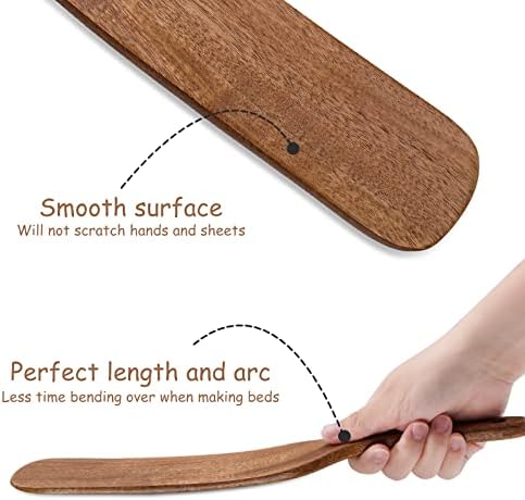 NiHome Teak Wood Mattress Lifter & Bed Sheet Tucker, Bed Making Tool - Image 4