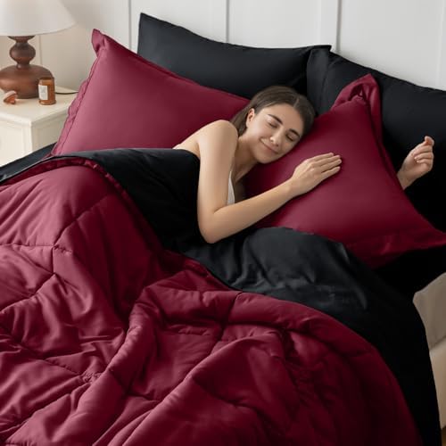 JOLLYVOGUE Full Comforter Set, Ultra-Soft Bed in a Bag Full Size 7 Pieces - Image 6