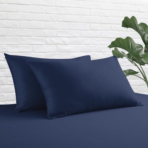 Standard Pillow Protector Set of 2, 100% Egyptian Cotton Cases by ZaizaiHome