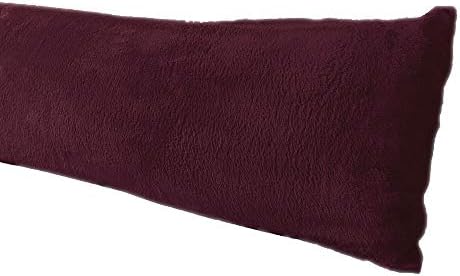 Extra Soft Body Pillow Cover, Sherpa/Microplush Material, 20x54 Inches by AUCOCU