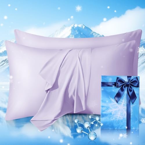 Cooling Pillow Cases 2 Pack Standard Size Cooling Pillowcases by JYETP