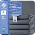 Accompagner Incontinence Bed Pads Washable Waterproof Underpads 28"x28" 4pc by Accompagner