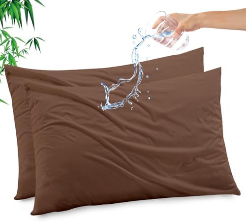 Gogreen Bamboo Rayon Waterproof Pillow Protector, Breathable Pillow Cover by GOGREEN