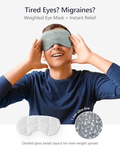 Mr. Sandman Weighted Eye Mask for Sleeping, 0.5 lbs - Image 2
