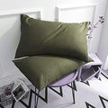 TAOSON 100% Cotton 300 Thread Count Envelope Style 2pc / Pair Pillow Cover by TAOSON