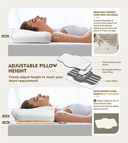 Osteo Cervical Pillow for Neck Pain Relief, Hollow Design Odorless Memory Foam - Image 4