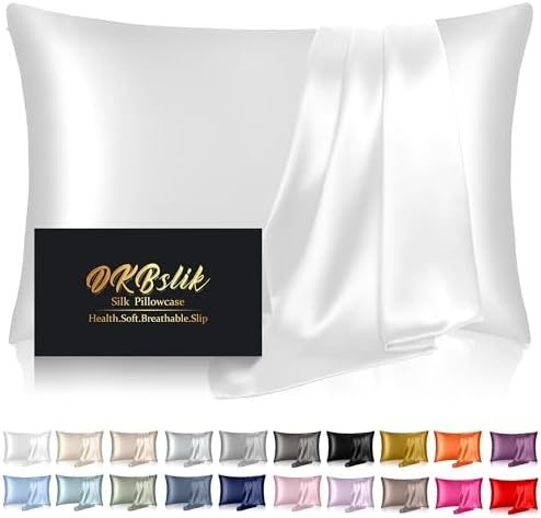 Silk Pillowcase for Hair and Skin, Mulberry Silk Pillow Cases Queen Size - Image 2