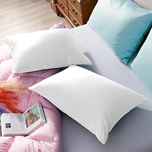 NTBAY Standard Satin Pillowcases, Pure White - Image 5