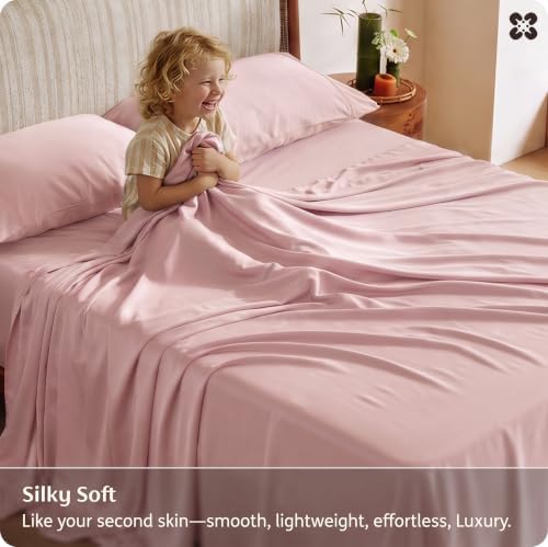 Bedsure PureWoven 100% Viscose Derived from Bamboo, King Size Sheets Set - Image 5