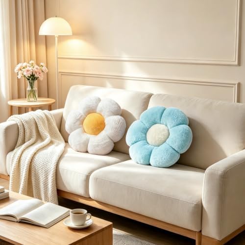 2Pcs Flower Floor Pillow - Image 2