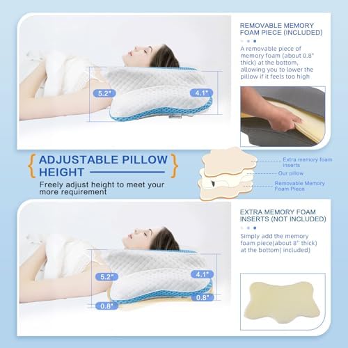 Pain Relief Cervical Pillow for Neck Support, Adjustable Ergonomic Pillow - Image 3