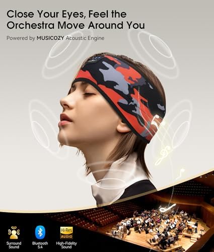 MUSICOZY Bluetooth 5.4 Sleep Headphones Headband Sports Wireless Audio - Image 5