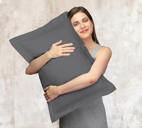 Royale Linens Microfiber Queen Size Pillow Shams Set of 2 - Image 7