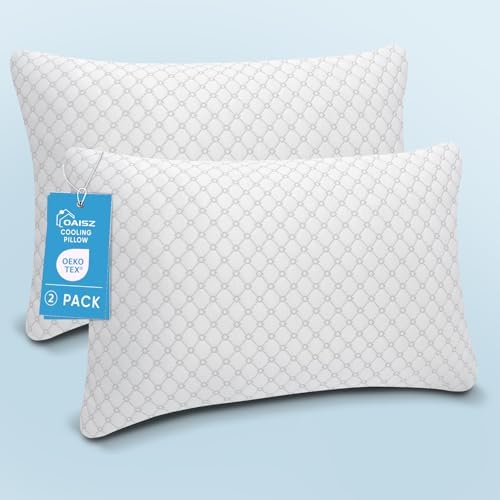 OAISZ Shredded Memory Foam Bed Pillows King Size Set of 2 by OAISZ