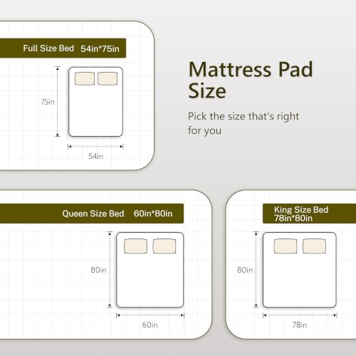 39"x75" Heated Quilted Wave Mattress Pad, Twin Size, Soft Bed Warmer, 10 Heat - Image 4