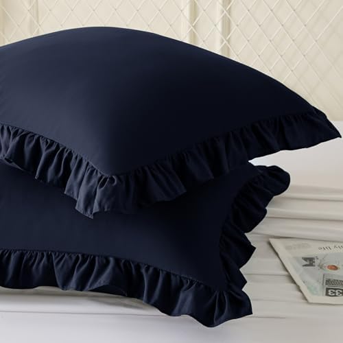 KKJIAF 2 Pack Ruffle Pillow Cases 22x22 Inches - Image 2
