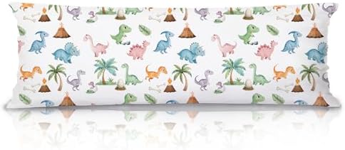 Baby Dinosaur 20x54 Body Pillow Cover, Dinosaur Room Decor by Unknown