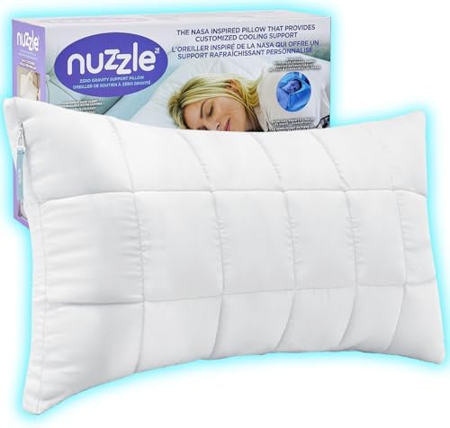Nuzzle Adjustable Neck Pillow King Size, Soft Luxury Hotel Feel by Nuzzlepillow