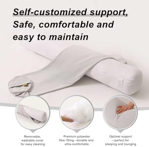 Body Pillow for Adults, Long Round Pillow, Big Cylindrical Pillow, Large Full - Image 4