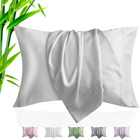 TELUS Pillow Cases King Size 2 Pack, Bamboo Rayon & Lyocell Pillowcase by TELUS