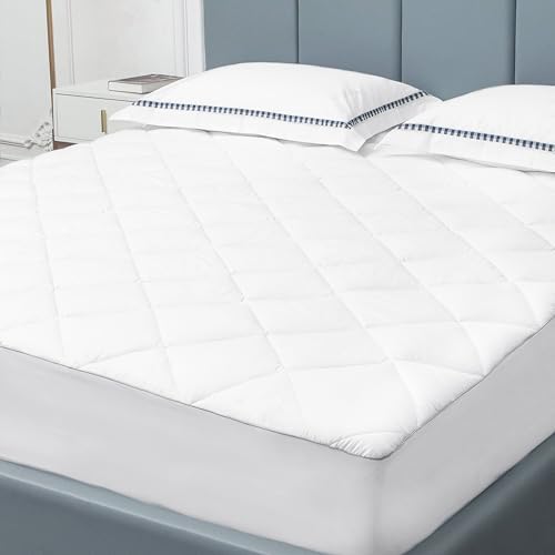 Sunflower California King Mattress Pad, Cotton Mattress Cover by SunflowerHometexUS