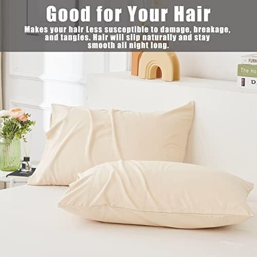 Pillow Cases King Size 2 Pack, Bamboo Rayon Cooling Pillowcases - Image 5