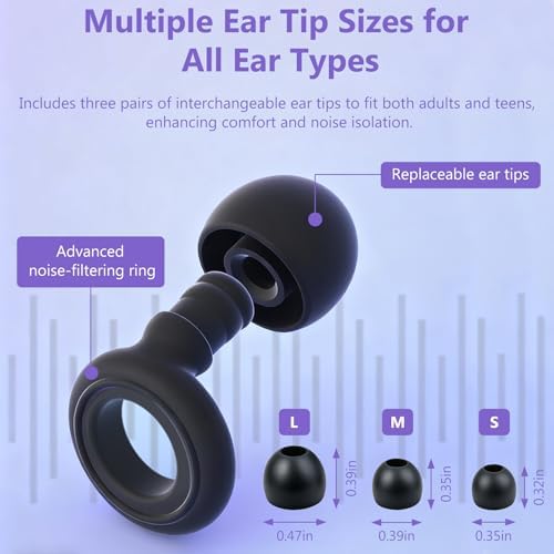 Noise Cancelling Ear Plugs for Sleep, Work & Study – Reusable Silicone Ear - Image 4