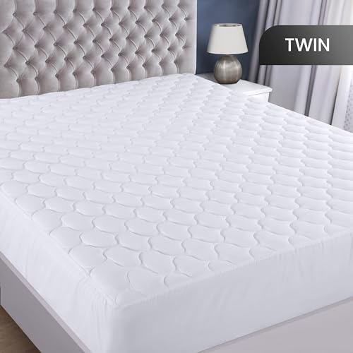 Waterproof Twin Mattress Protector, Mattress Pad fits Upto 16" Deep Pocket - Image 2