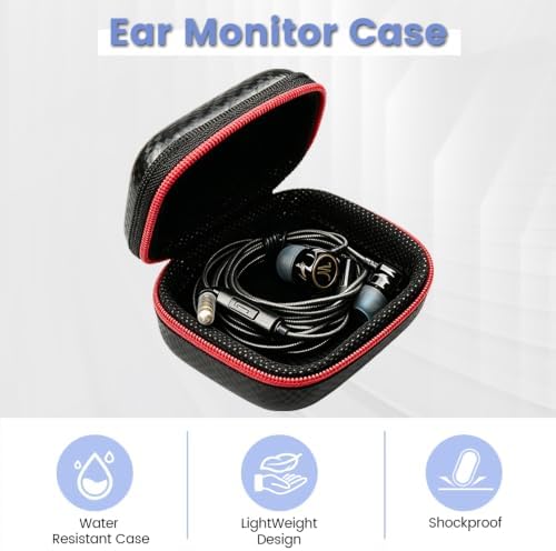 in Ear Monitor Case, Portable Earbud Hard Case, Waterproof Earphone Storage Box - Image 5