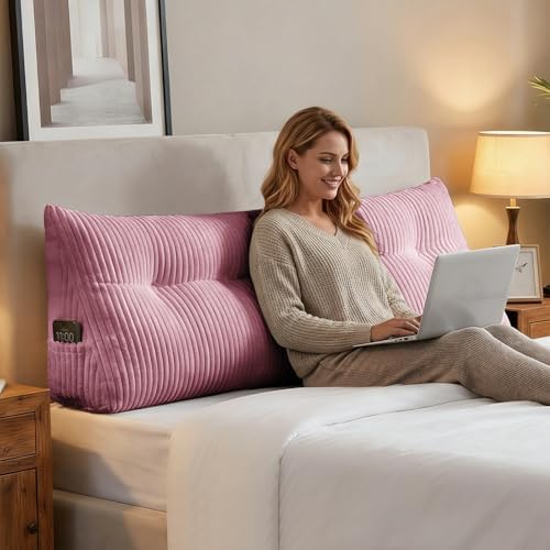 Deodar Headboard Pillow King, Wedge Pillows Headboard Triangle Reading by Deodar