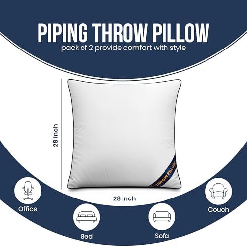 Utopia Bedding 28x28 Throw Pillow Inserts, Decorative Pillows - Image 2