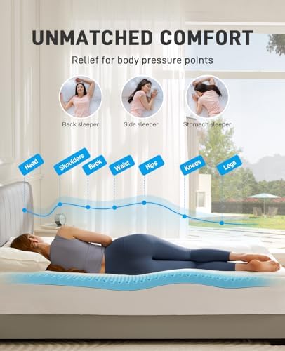 PERLECARE Twin XL Mattress Topper, 4 Inch Mattress Topper Twin XL Plush Support - Image 4