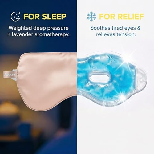 ASUTRA Silk Eye Pillow for Sleep, Light Pink - Image 5