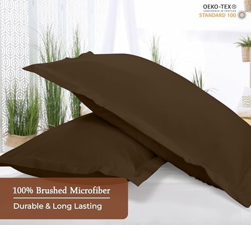 Royale Linens Microfiber Standard Size Pillow Shams Set of 2 - Image 4