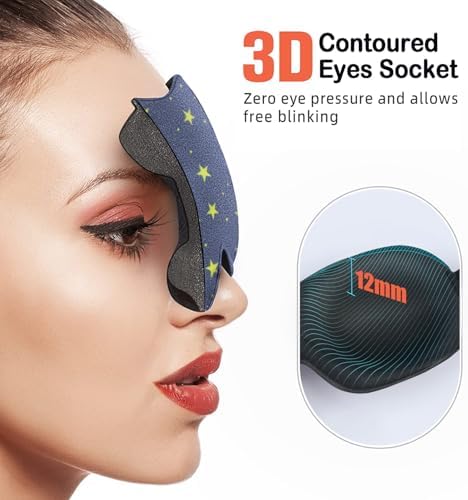 Sleep Mask Invisible Alar Deep Orbit 3D Eye Mask Ultra Lightweight & - Image 6