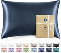 Bedsure Satin Pillowcase with Zipper, Pillow Cases Queen Size Set of 2 by BEDSURE