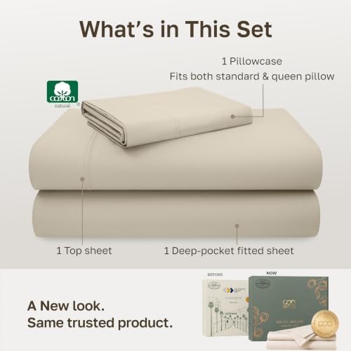 California Design Den 600 Thread Count Twin Size Sheets - Image 3