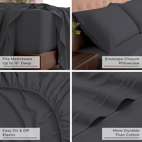 Mellanni Iconic 4-Piece, Ultra Soft Sheet Set - Image 5