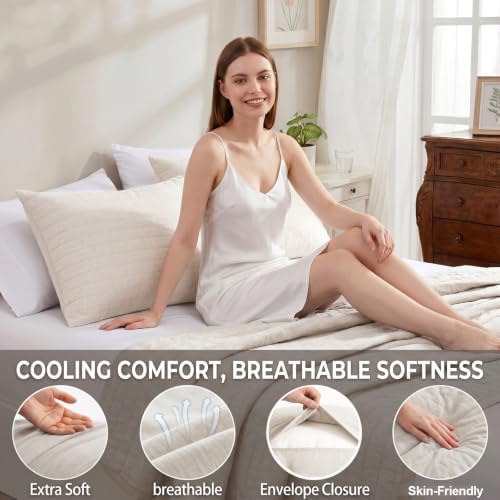 Swift Home Cooling Pillow Cases Standard Size Set of 2 - Image 3