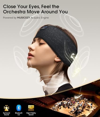 MUSICOZY Bluetooth 5.4 Sleep Headphones Headband Sports Wireless Audio - Image 4