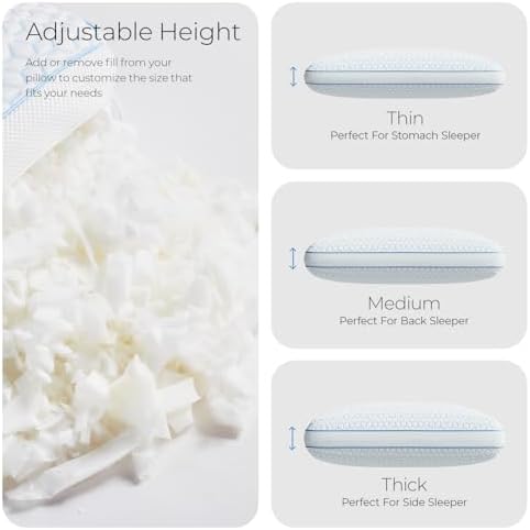 Sweetnight Cooling Pillows King Size Set of 2, CertiPUR-US Pillows - Image 5