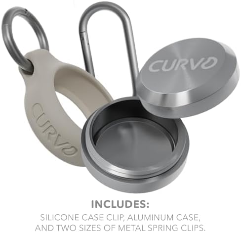 CURVD Premium Carrying Case Durable Travel Keychain Container, Medicine Pill - Image 2