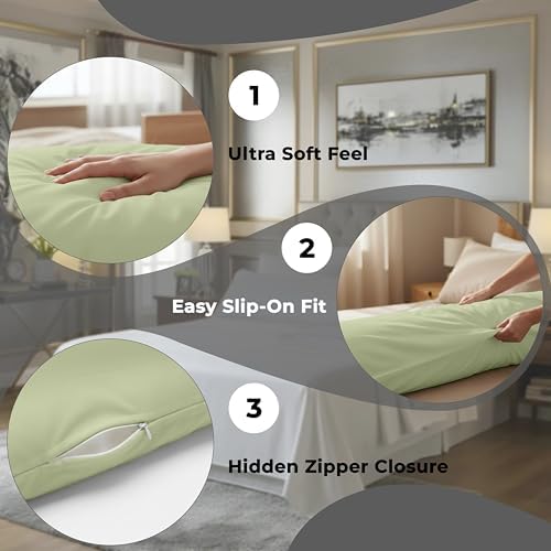 ROYALE LINENS 1800 Body Pillow Cover - Image 5