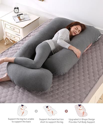 BATTOP Pregnancy Pillows for Sleeping- U Shaped Full Body Maternity Pillow - Image 3